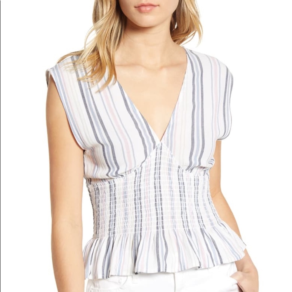 Ten Sixty Sherman Smocked Waist Top